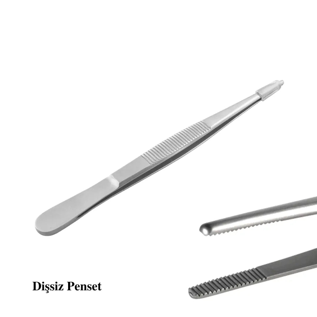 PraticMed Non-Toothed Dressing Forceps – PraticMed UK 5001CSETPENSET_DSIZ