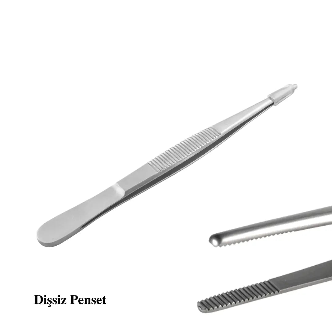 PraticMed Non-Toothed Dressing Forceps – PraticMed UK 5001CSETPENSET_DSIZ