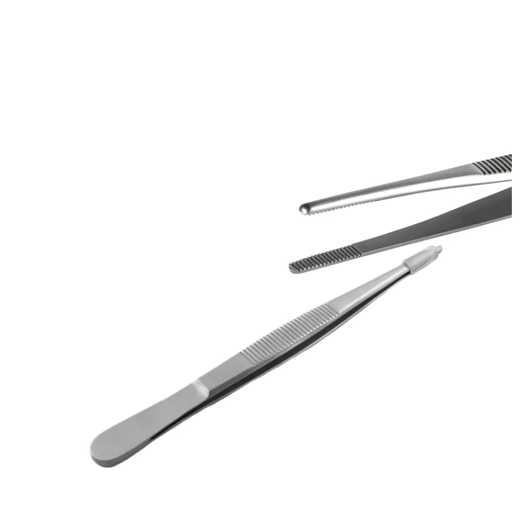 PraticMed Non-Toothed Dressing Forceps – PraticMed UK 5001CSETPENSET_DSIZ