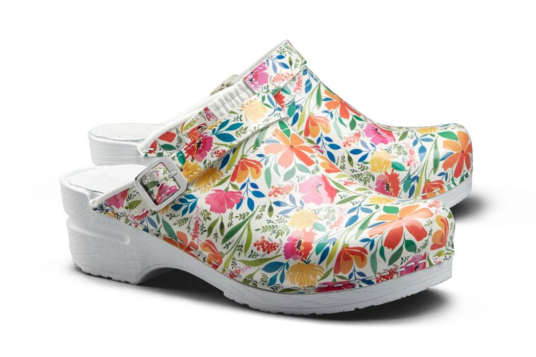 Toffeln Toffeln FlexiKlog Patterns Nursing Clogs UK 0724SF03