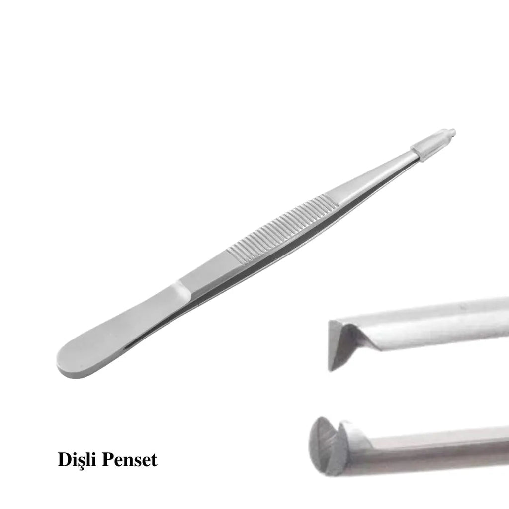 PraticMed Toothed Tissue Forceps – PraticMed UK 5001CSETPENSET_DLI